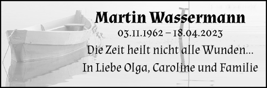 Traueranzeige von Martin Wassermann von trauer.wuppertaler-rundschau.de